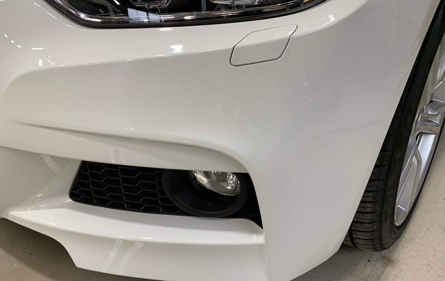 BMW修理後フロントバンパー