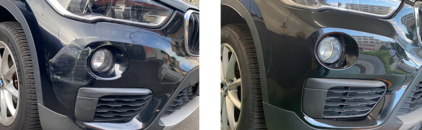 BMW X1の修理前後写真