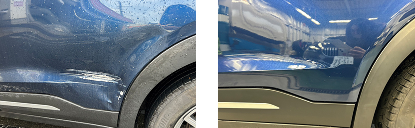 日産キックスの修理前後写真