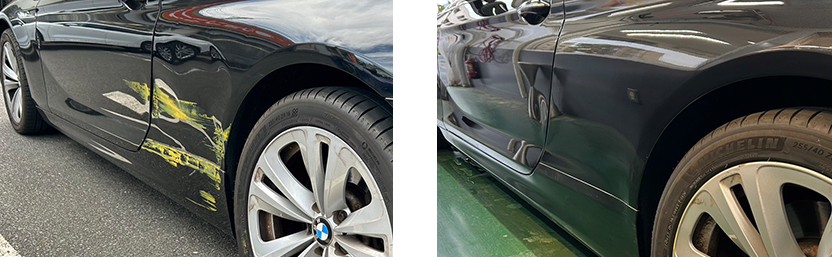 BMW6シリーズの修理前後写真